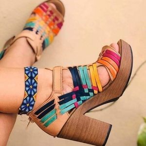 Mexican Handmade Leather Wedges